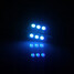 Pair RGB Remote Control 5050 Flash Interior Lamp 36MM 6SMD Car LED Light - 8