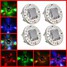 4pcs LED Remote Control Flash RGB Car Lights Wheel Tire Valve Solar Energy Cap - 1