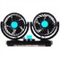 Low Conditioner Car Electric Car Auto Summer 12V Gears Mini 360 Degree Rotating Fan Noise - 1