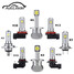 80W Car Lamps 1Pair Fog 6000K H16 9005 9006 H11 1500lm H1 H3 H4 H7 LED Headlights - 2