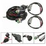 Work LED Switch Twin Spotlights Fog Light Relay Bar Wiring Harness Kit 12V - 2