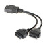 16Pin Cable Adapter OBD2 Dual Female Splitter Male Extension Cable - 3
