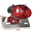 Cat Eye Number Red Lens With Chrome Plate Bracket Brake Tail Light 5W Motorcycle Rear - 4