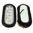 Tail Reverse Light Oval White Waterproof Truck Trailer Bus Pair LED Stop Turn - 6