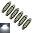 6pcs 1.5w Cool White Light Led Car 12v Festoon 42mm - 1