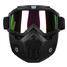 Lens Colorful Helmet Face Mask Shield Goggles Motorcycle Bike Detachable Modular - 1