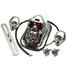 ATV Rear Brake Tail Light Turn Signal Chrome Skull Motorcycle Quad - 3