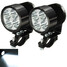 Headlamp Motorcycle Scooter Car 2Pcs Truck Van Day 12W Light 6000K LED - 1