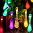 Light String Outdoor Christmas Tree Christmas Light Garden Solar Drop - 3