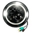 LED Motorcycle Round Angle Eyes 7 Inch Headlights Halo - 2