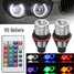 2Pcs E63 LED Angel Eyes Halo Lights Bulbs E64 RGB E61 BMW E39 E60 - 2