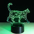 Acrylic Colorful Cat 100 Lamp Nightlight - 2