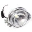 Headlight Head Chrome Case LEDs Lamp 12V Universal Motorcycle - 2