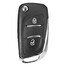 Uncut Blade Fold Remote BTN Fob 207 307 407 Peugeot Car Key Case - 4