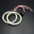 Outside Pair 60SMD Angel Eye 70mm 12V 10W COB White Ring Headlight Aperture - 11