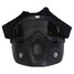 Detachable Harley Retro Helmet Face Mask Shield Goggles Motorcycle - 3