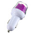 Light Electronics 2A USB Charging Cable Dual USB Port Car Charger Rose LED - 2