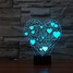 Color-changing Romantic Love Heart 3d Colorful Led 100 - 6