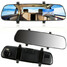 Video Camera Dash Cam 2.7 Inch 1080P DVR Recorder Rear View Mirror Car HD LCD - 2