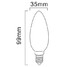 E14 Warm White Candle Bulb Ac 220-240 V Smd - 3