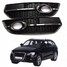 Fog Q5 Black Light Cover ABS Plastic Grill Chrome VW Audi Line - 2