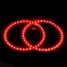 Car Angel Eye Lights White Red Waterproof LED - 3