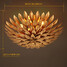 Ceiling Light Europe Wrought Iron Living Room Ceiling Lamp Retro Flowers - 5