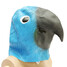 Blue Creepy Animal Halloween Costume Latex Mask Theater Prop Party Cosplay Deluxe Bird - 2