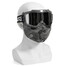 Silver Clear Mask Shield Goggles Motorcycle Helmet Detachable Modular Full Face Protect - 3