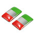 Aluminium Flag Pair Italy Decal Decoration Badge Emblem Self-Adhesive Car Sticker - 6