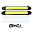 COB Car White Waterproof LED Turn Signal Light Amber 2Pcs Daytime Running - 4