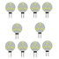 Led Bi-pin Light Warm White 200-300lm 10pcs Smd5730 Dc12v G4 White Decorative 6led - 1