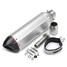 Universal Motorcycle 38-51mm Carbonfiber Exhaust Muffler Pipe - 4