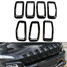 Front Grille 2014-2016 Trim Cover Kit Black Decorate Insert ABS Ring Jeep Cherokee - 1
