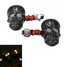 Skeleton Head Turn Signal Light Indicator 12V 0.5W Motorcycle Skull - 1
