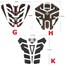 Decals Logo Night Light Motorcycle 3D Protector Sticker Tank Pad - 5