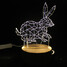 Creative Fawn Series Wood Nordic Animal Lamp Ikea Simple Night Light Birthday Gift - 5