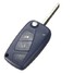Blue Car Key Shell Case Fiat FOB 3 button Panda Punto Bravo - 3