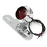 Universal Motorcycle Rear Chrome LED Tail Brake Stop Light Lamp Voltage - 5