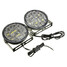 Round White 12V Car Driving Daytime Running Light Fog Light 18LED - 8