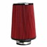 Cold Air Intake Filter Air Cleaner inches High Flow Cone Tapered Red Car - 2