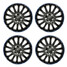 Caps Blue Black 14inch Sports 4pcs Universal HUB Trims Car Wheel - 1