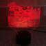 Colorful Decoration Atmosphere Lamp Touch Dimming 3d Novelty Lighting Christmas Light - 7