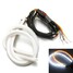 Switchback 12V Headlight LED 45cm Strip DRL 2 X White Amber - 1