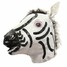 Mask Masquerade Zebra Head Full Dress Up Animal Latex Carnival - 2