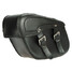 Side Waterproof Black For Harley Leather Motorcycle Bike Bags Saddle - 5