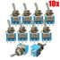 3A Toggle Switch ON OFF 6 PINs 3 Position 120V 250V 6A - 1