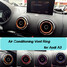 4pcs Audi A3 Decoration Modification Vent Air Conditioning Steel Cars Ring - 2