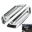 Side Decoration Sticker BMW Benz Fender Air Flow Vent Car SUV Universal Chrome 2Pcs - 3