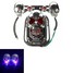 ATV Rear Brake Tail Light Turn Signal Chrome Skull Motorcycle Quad - 1